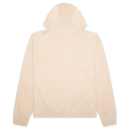 Boxy Fit Velvet Sweatshirt With Pocket Base Clay