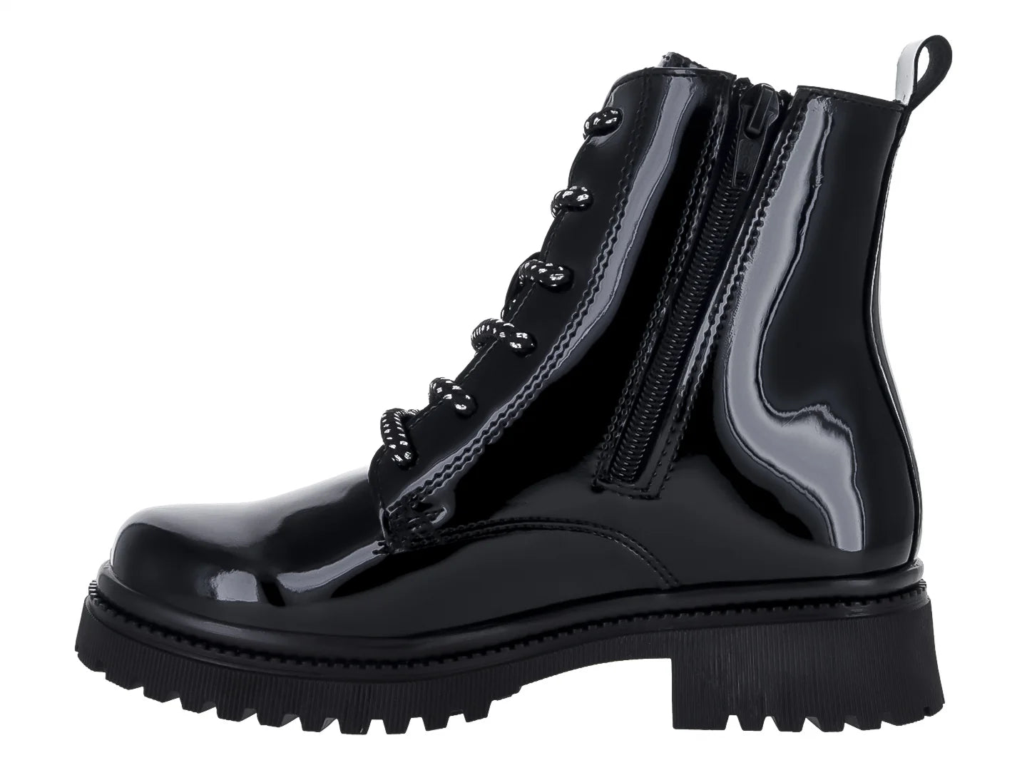Botines YUYIN de Charol Negro para Niña