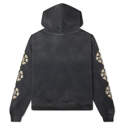 Cowrie Crystal Hoodie Black