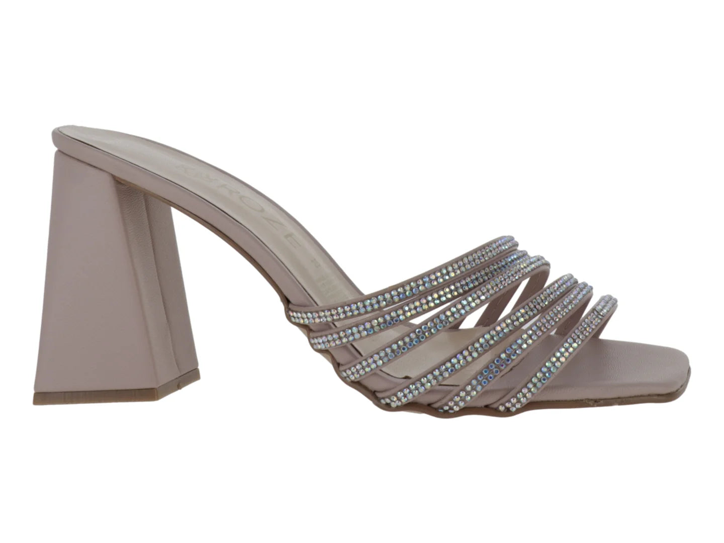 Sandalias ROZE Beige con Cristales para Mujer