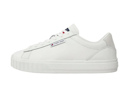 Tenis Tommy Hilfiger Cupsole Sneaker Ecru para Mujer
