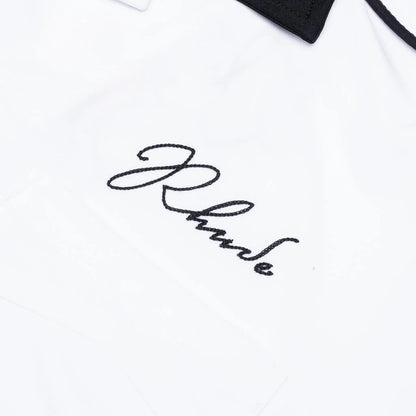 Fonda Del Sol Bowling Shirt White Black Yellow