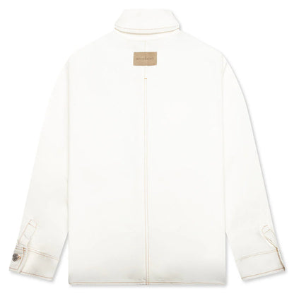 Couture Seam Overshirt White