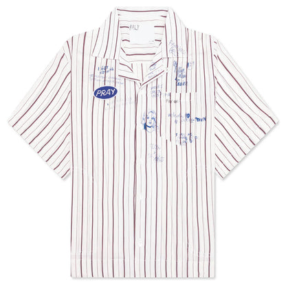 Praying Silk Mechanic Shirt Cream