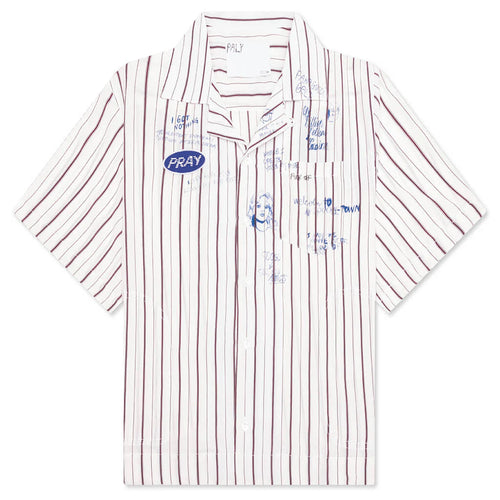 Praying Silk Mechanic Shirt Cream