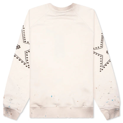 Star Studded Crewneck Vintage White