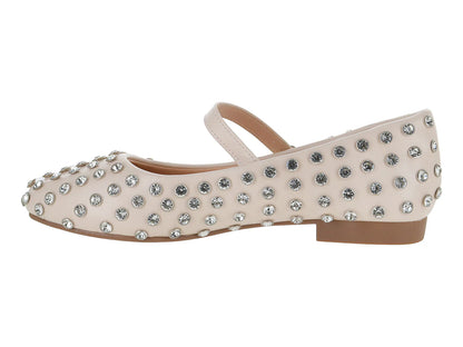 Zapatos Planos Roze Color Beige para Mujer