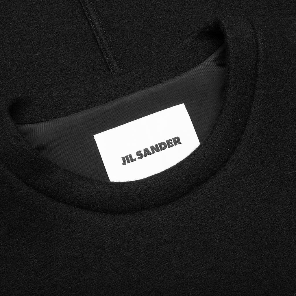 Lined Cuff Sweatshirt Black