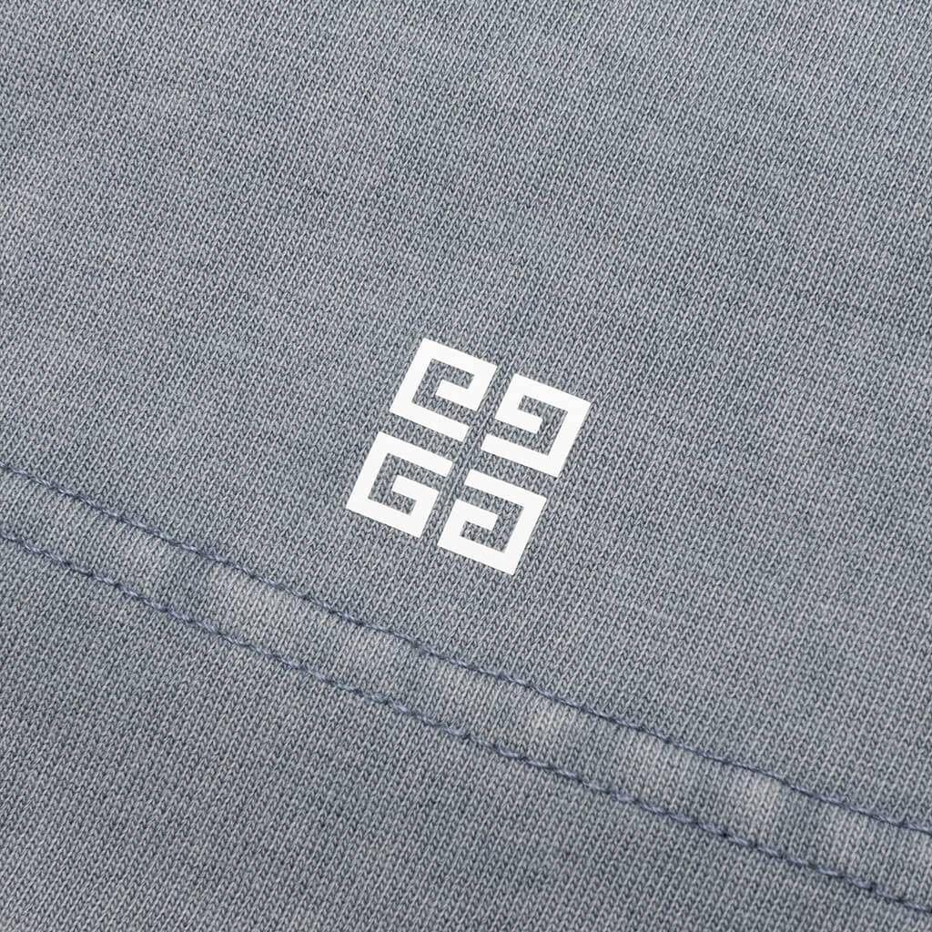 Distressed Logo T Shirt Military Blue