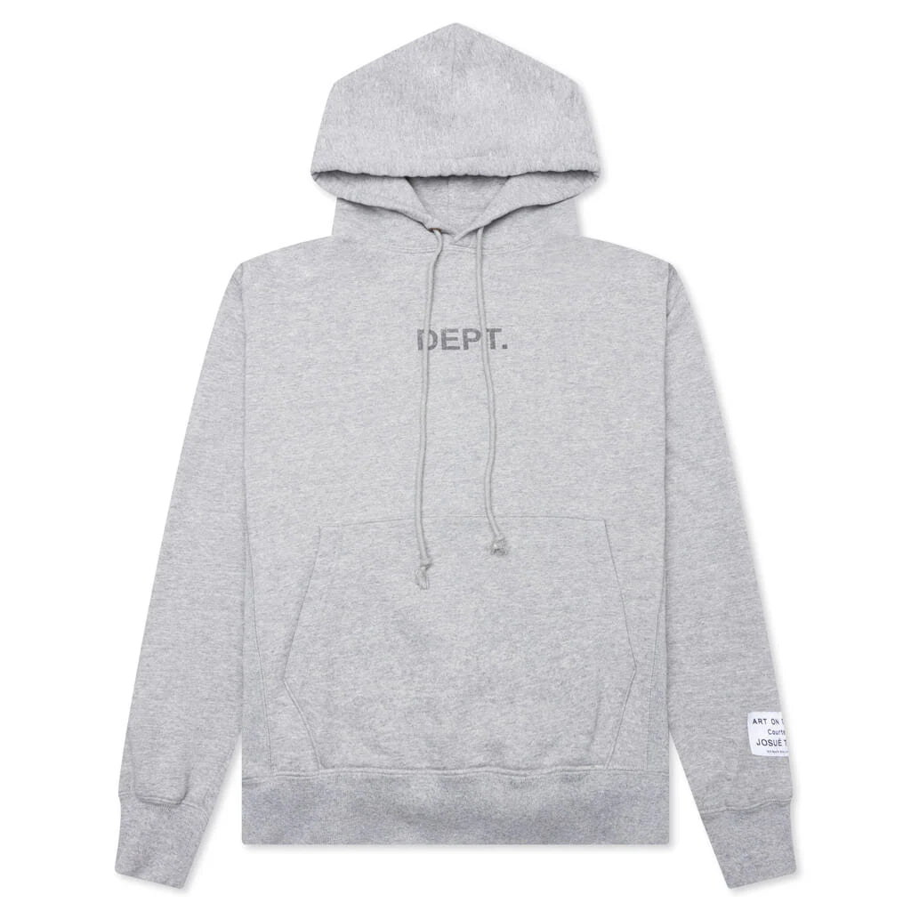 Center Logo Hoodie Heather Grey