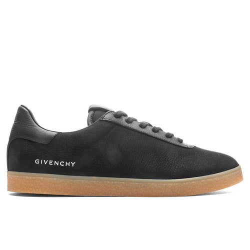 Town Nubuck and Leather Sneakers Black