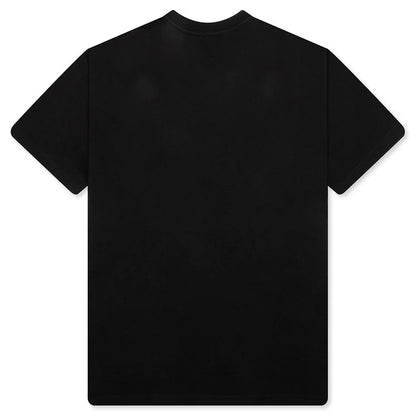 Patch Silk T Shirt Black