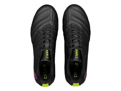 Tenis de Fútbol Charly Negro con Lima y Coral para Hombre