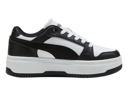 Tenis PUMA Rebound Femme Jr Blanco y Negro para Niño