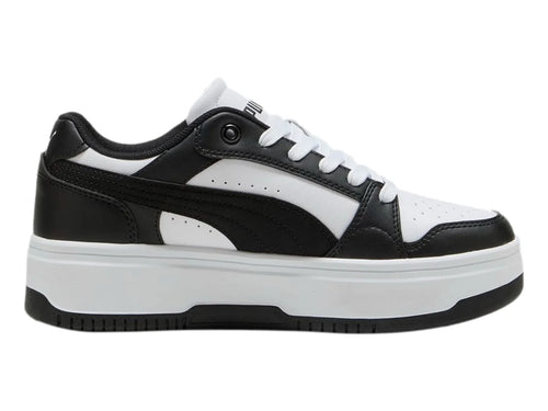 Tenis PUMA Rebound Femme Jr Blanco y Negro para Niño