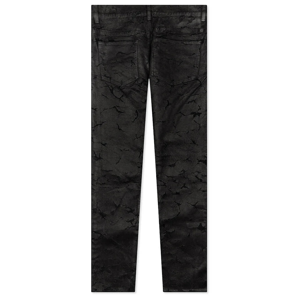 Slim Fit 5 Pocket Trousers Black