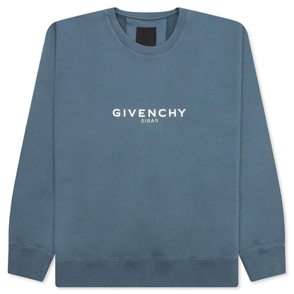 Slim Fit Sweatshirt Military Blue