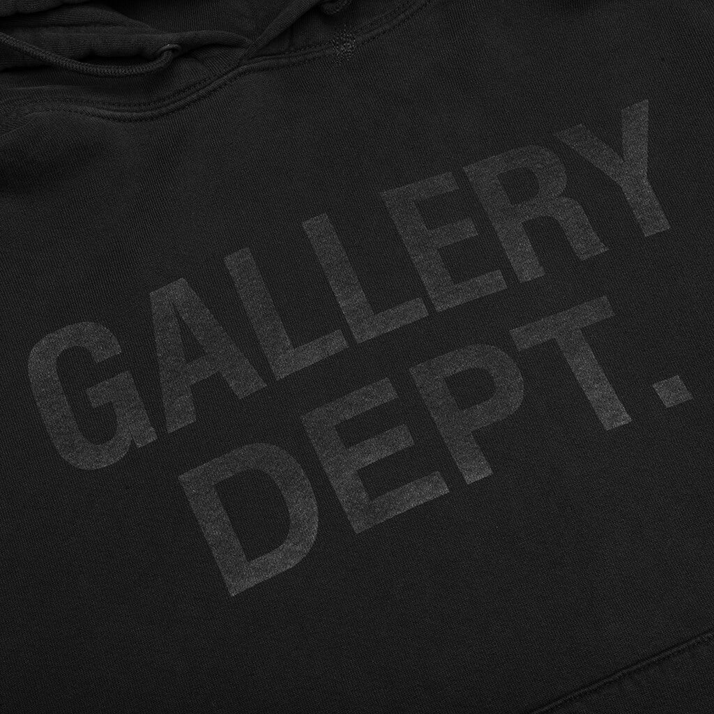 Center Logo Hoodie Black