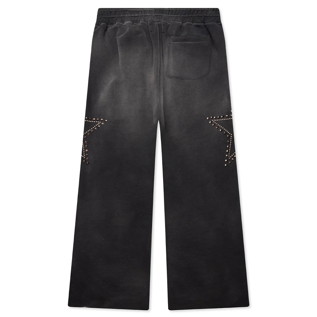 Star Studded Sweatpant Black