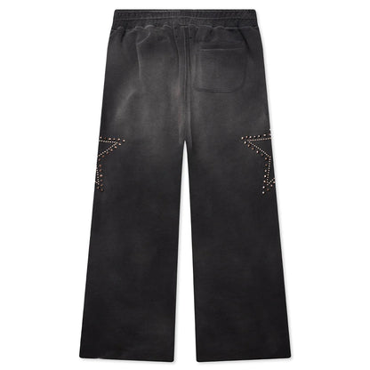 Star Studded Sweatpant Black