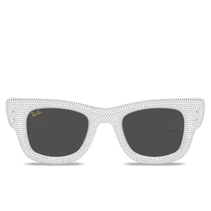 Ray Ban x AAP Rocky Wayfarer Puffer Crystal Pavé Edition White Strass Pave