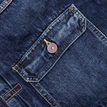 101XX S S Damaged Jacket Indigo