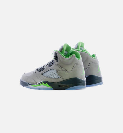 Air Jordan 5 Retro Green Bean Grade School Lifestyle Shoe Silver Green Free Shipping