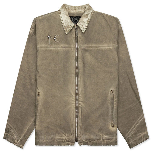 Washed Work Jacket Beige