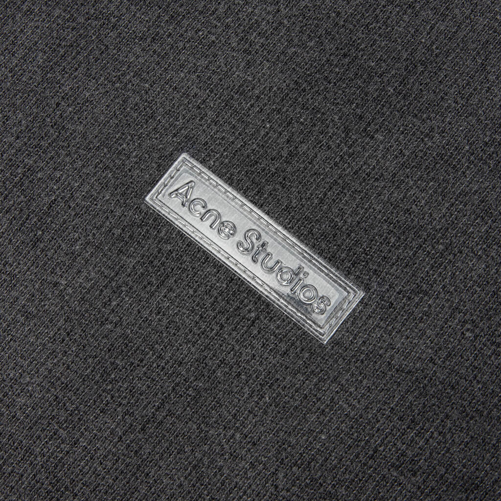 Rubber Logo Fleece Sweatshirt Faded Black