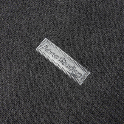 Rubber Logo Fleece Sweatshirt Faded Black