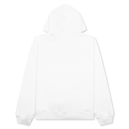 Painted On Collage Yellow Logo Hoodie Lily White