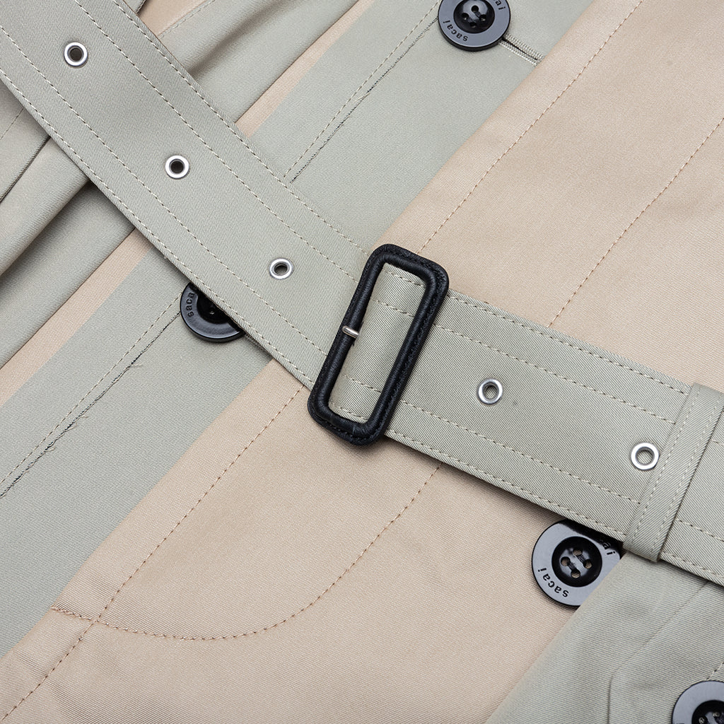 Cotton Gabardine Coat Khaki Beige