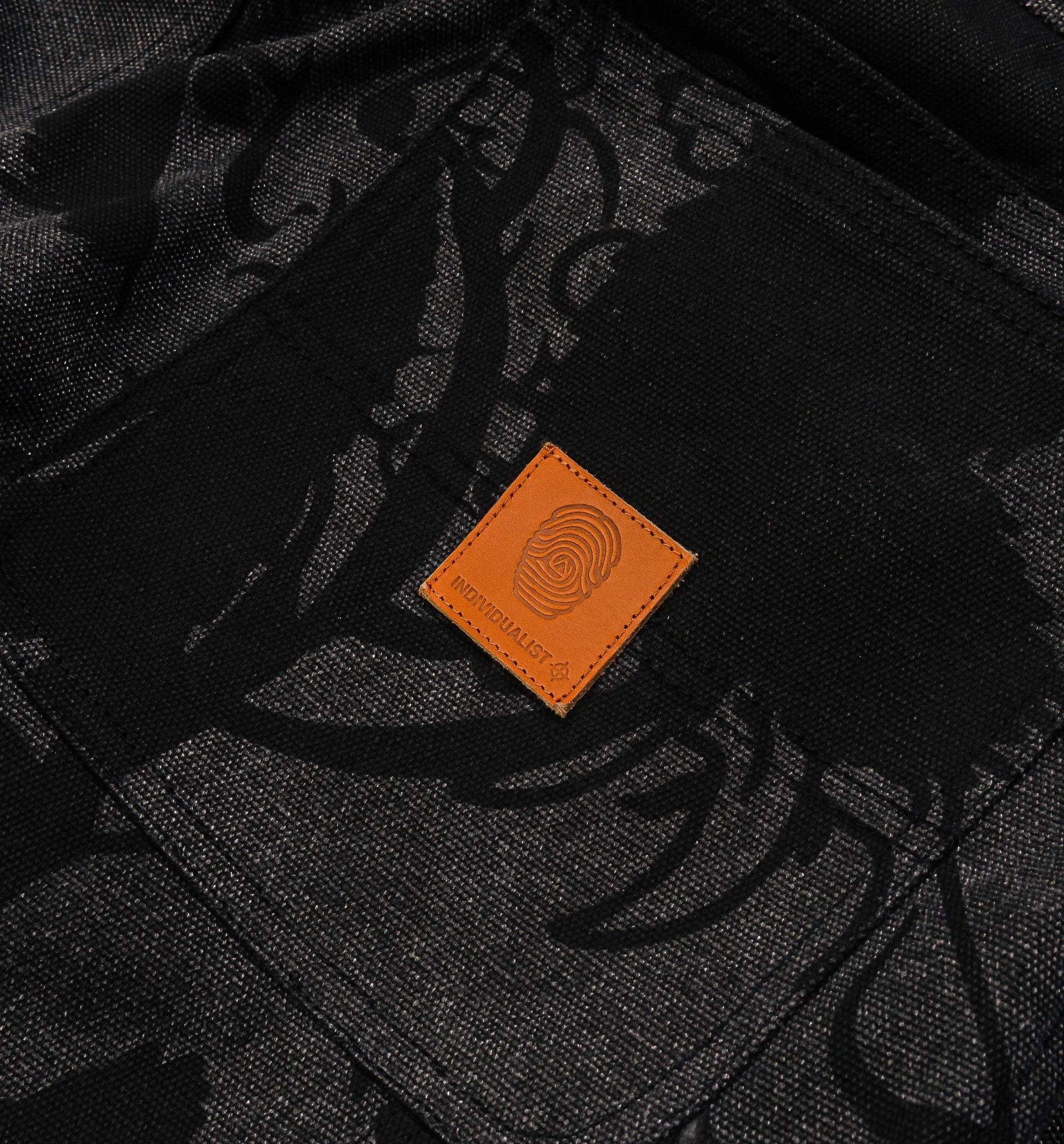 Kintaro Print Carpenter Mens Pant Black