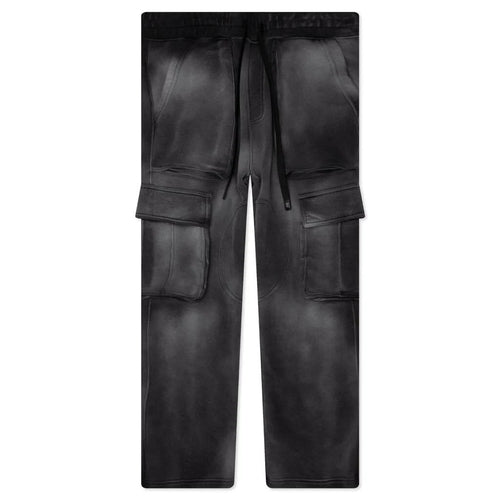 Sunfade Logo Cargo Sweatpant Faded Black