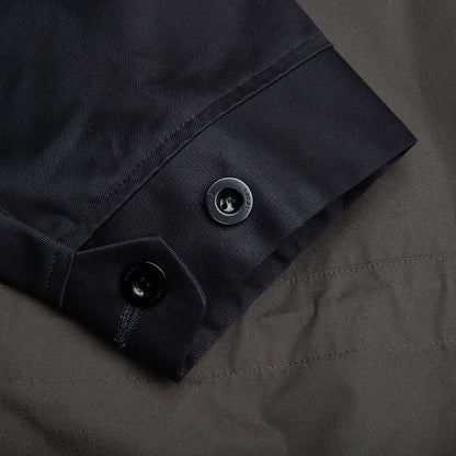 Cotton Chino Mix Pullover Black Navy Dark Khaki