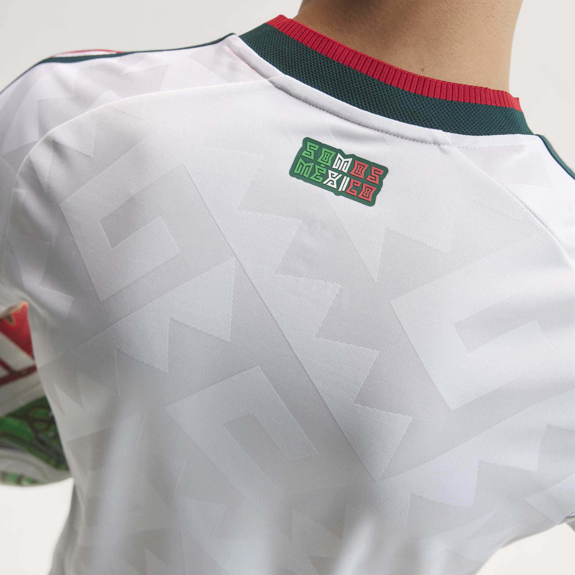 adidas Mexico Away Authentic Long Sleeve Mens Soccer Jersey 2026 White