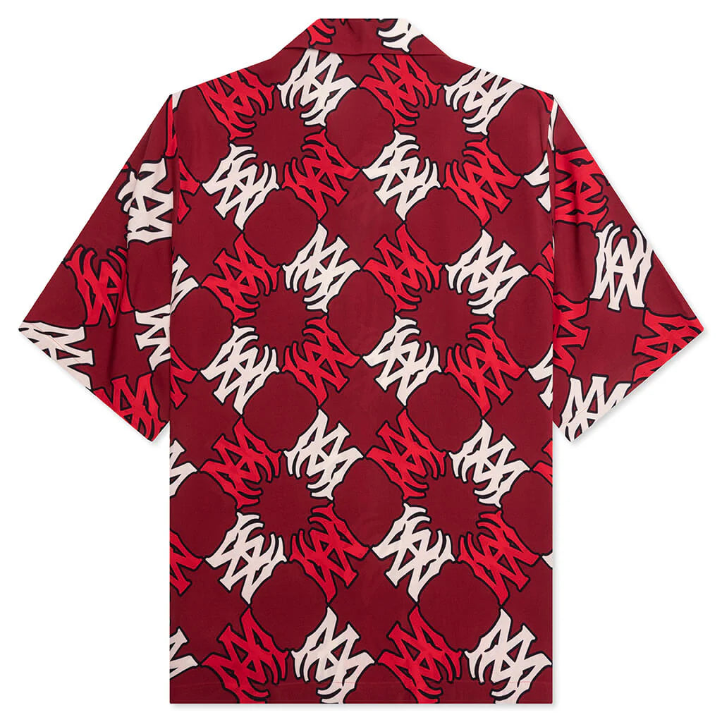 MA Quad Bowling Shirt Deep Red