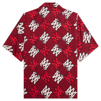 MA Quad Bowling Shirt Deep Red