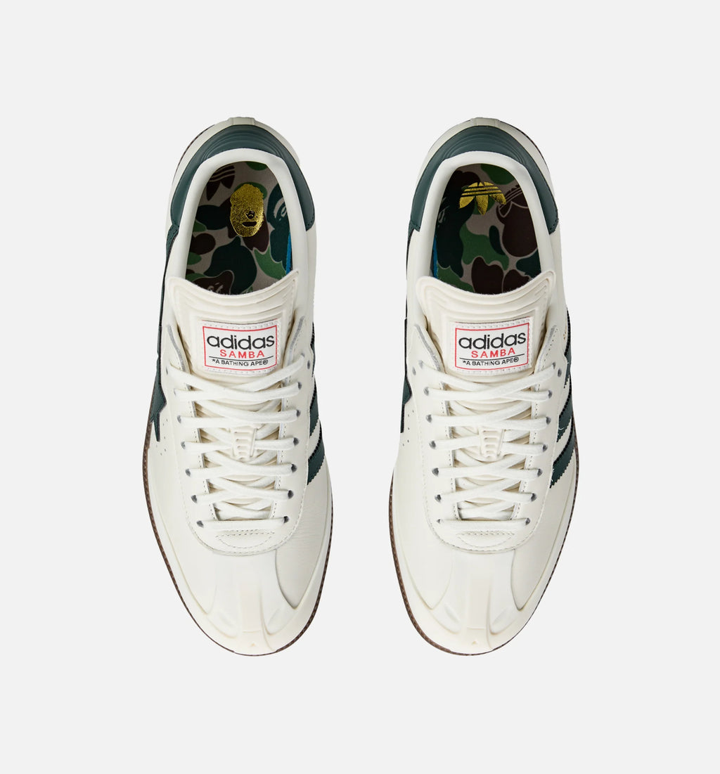 Bape x Samba World Cup Mens Lifestyle Shoe Cream White Forest Night Gum