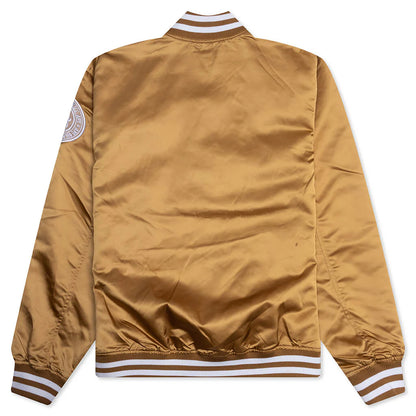 Baseball Varsity Jacket Beige