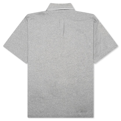 Fleece College Shirt Light Grey Melange