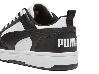 Tenis PUMA Rebound V6 Low Blanco y Negro para Mujer