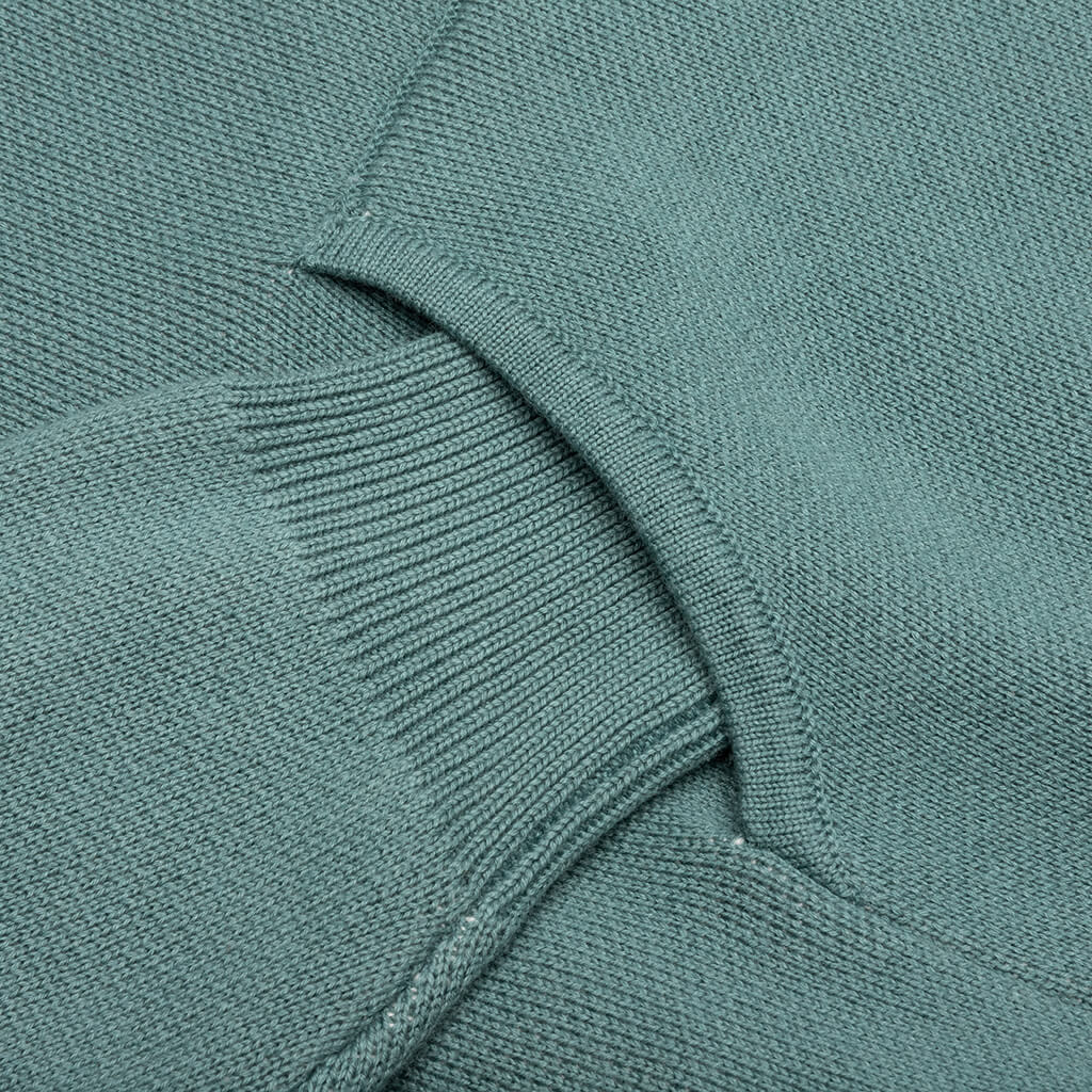 Script Logo Knit Hoodie Ivory Spa