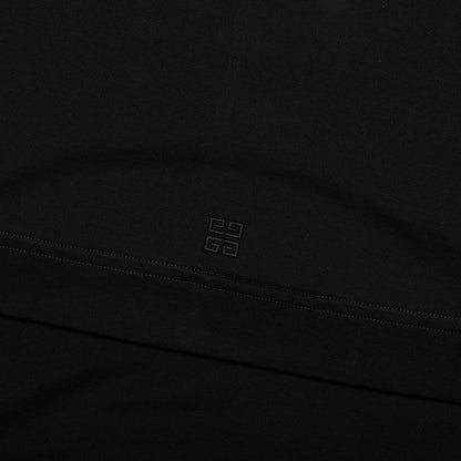 Embroidered Floral Logo Standard Black