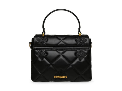 Bolso de Hombro Steve Madden Brutus Negro y Dorado para Mujer