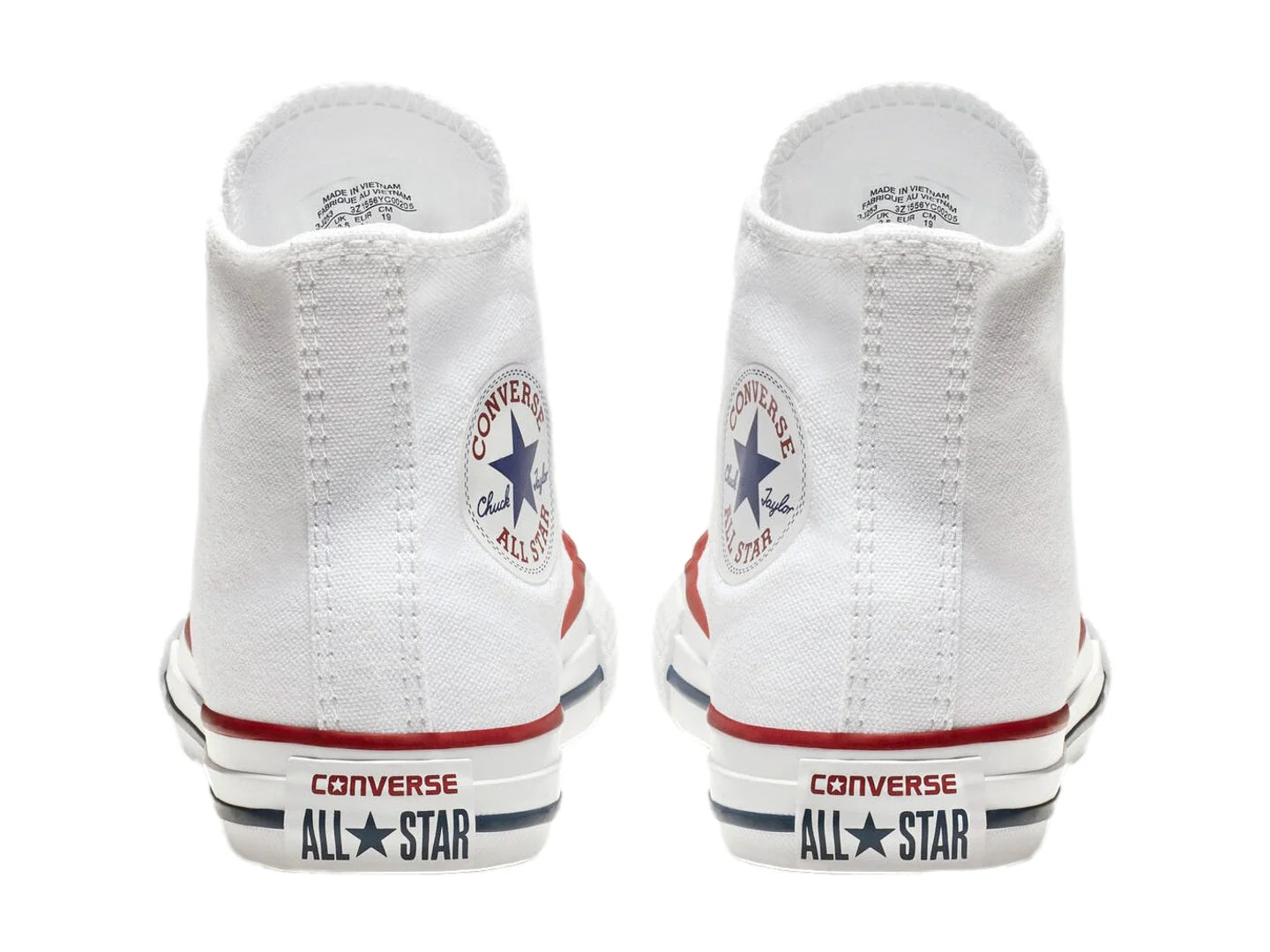 Tenis Converse Basic Hi Blancos para Niño
