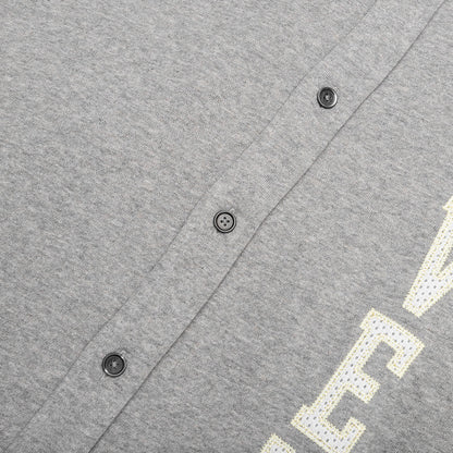 Fleece College Shirt Light Grey Melange