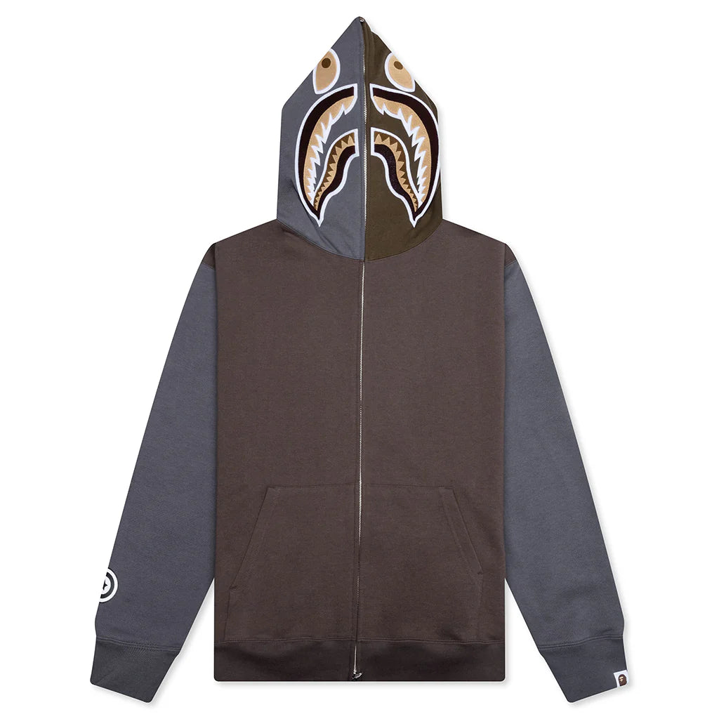 Shark Full Zip Hoodie 2 Beige