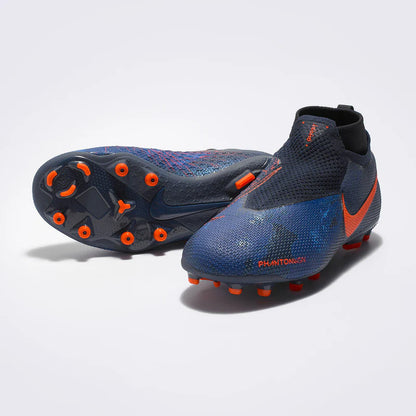 Nike Phantom Vison Elite DF MG Multi Ground Youth Soccer Cleats Obsidian Black