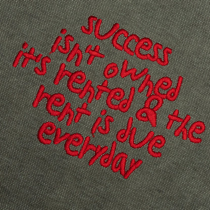 Success Isnt Owned Mechanic Shirt Olive
